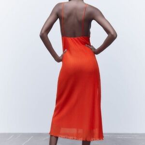 Zara Orange Sundress